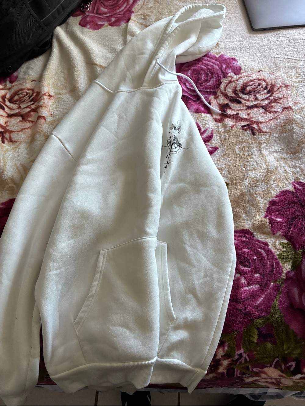 White Lightweight Hoodie Jacket - Unbranded